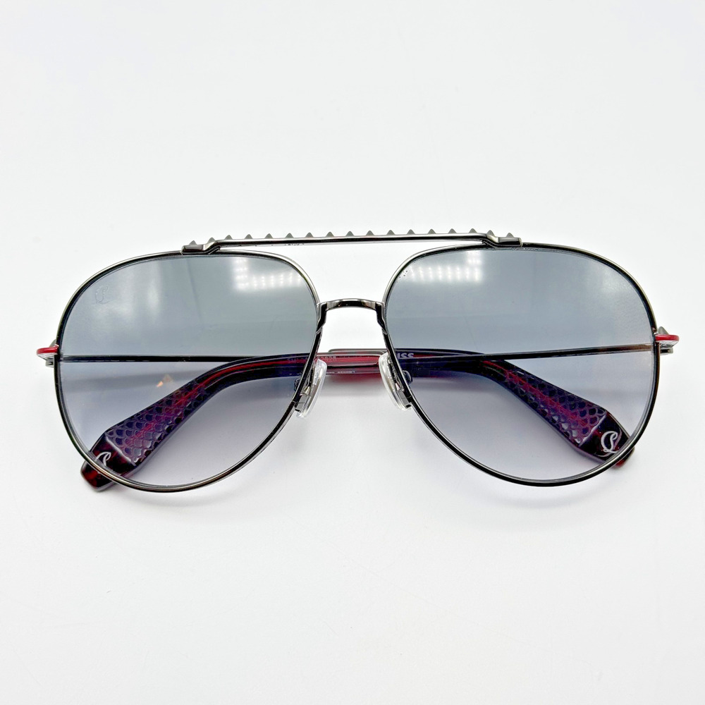 Christian Louboutin Sunglasses Greggo LB0029 08B Gunmetal Pilot Gradient 61mm